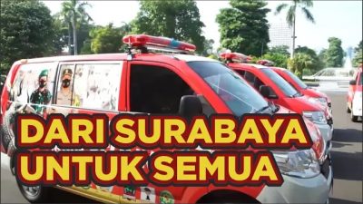 Mobil Vaksin untuk Surabaya Menuju Level 1 PPKM