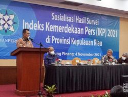 Indeks Kebebasan Pers  Kepri Terbaik di Indonesia Tahun 2021