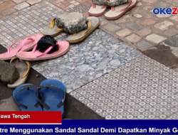 Viral! Bukan Lagi Orang, Kini Sandal Antre Beli Minyak Goreng : Okezone Economy