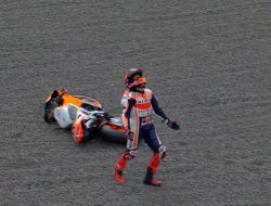 Kecelakaan Hebat di Sirkuit Mandalika, Marc Marquez: MotoGP Mandalika Salah Satu yang Terburuk! : Okezone Sports