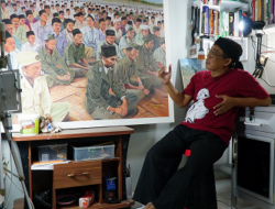 Pameran Lukisan Jenderal Gerilya Tampilkan 15 Lukisan Jenderal Soedirman Keliling Purbalingga