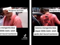 Geger Video Pengemis Terciduk Naik Mobil Mewah Usai ‘Dinas’, Langsung Ngamuk Saat Ditegur