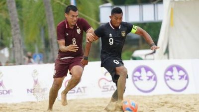 Pelatih Timnas Sepak Bola Pantai ‘Ngeles’ Cuma Kalah Beruntung usai Tumbang 3-5 dari Thailand