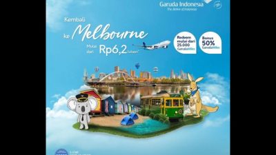 November, Garuda Indonesia Kembali Operasikan Jakarta – Melbourne