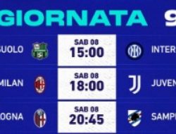 Jadwal Serie A Pekan 9, Sabtu (08/10); Inter Bertekad Tak Mau Kalah, Milan Tantang Juve