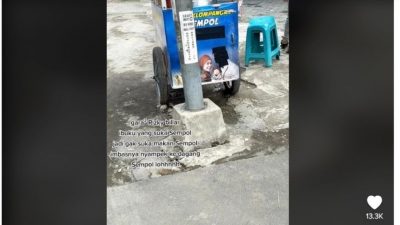 Viral, Foto Rizky Billar Dilakban di Gerobak Sempol, Warganet: Benar-benar Kena Blacklist Nih