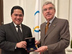 Erick Thohir-Presiden IOC Bahas Kontribusi Olahraga di Tengah Tantangan Global