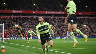 Phil Foden Bobol Gawang Liverpool tapi Dianulir VAR, Begini Komentar Pep Guardiola