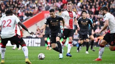 Hasil Liga Inggris: Arsenal Ditahan Imbang Southampton, tapi Tetap di Puncak Klasemen