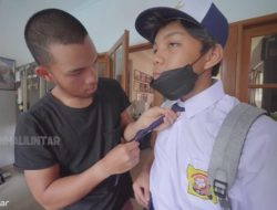 10 Momen Hari Pertama Muntaz Halilintar sekolah, Mirip Jumpa Fans!