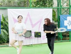 11 Potret Nagita Slavina Tenis Bareng Mama Rieta dan Caca Tengker