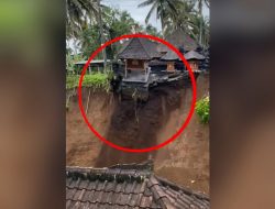 Mengerikan! Detik-detik Rumah Roboh Akibat Tanah Longsor di Bali