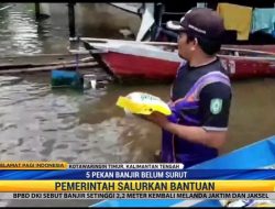 Duh, Sudah Lima Pekan Banjir di Kotawaringin Belum Surut