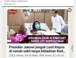 [Cek Fakta] Jokowi Dikabarkan Jenguk Lesti Kejora di Rumah Sakit? Begini Faktanya