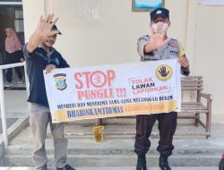 Bhabin Polsek Jemaja Sosialisasikan Stop Pungli Pada masyarakat Letung