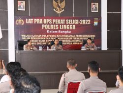 Polres Lingga Gelar Lat Pra Ops Pekat Seligi 2022