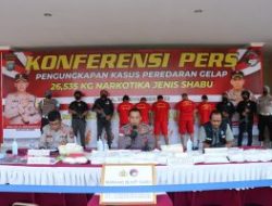 Sat Resnarkoba Polresta Barelang Berhasil Ungkap Peredaran Gelap Narkotika Jenis Shabu Seberat 26,535 Kg