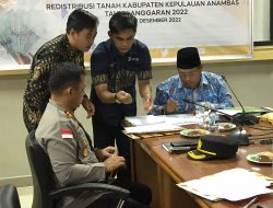 Pemkab Gandeng Polres Anambas Dalam Rapat Sidang Pertimbangan Landreform (Retribusi Tanah)