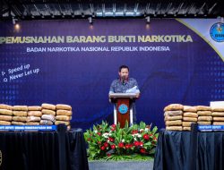 BNN RI Gelar Pemusnahan Barang Bukti Perdana Tahun 2023