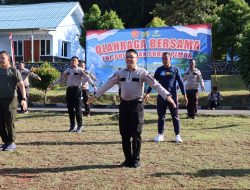 TNI-POLRI Kompak, Kapolres Bintan Laksanakan Olahraga Bersama