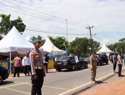 Sebanyak 269 Personil Polres Bintan di Terjunkan Untuk Pengamanan Kunjungan Kerja Wakil Presiden di Bintan