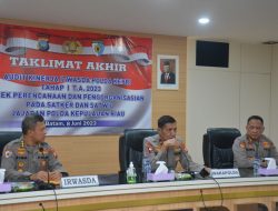 Wakapolda Kepri Pimpin Taklimat Akhir Audit Kinerja Itwasda Polda Kepri