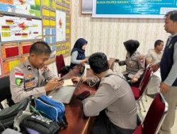 Sambut Hari Bhayangkara Ke-77 Tahun 2023, Polres Natuna Gelar Vaksinasi Merdeka  Polri Presisi secara Gratis