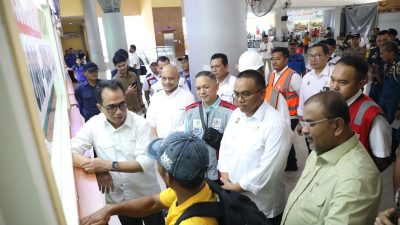 Menteri Perhubungan RI Kunjungi Pelabuhan Domestik dan Internasional Sekupang (Foto : hms)