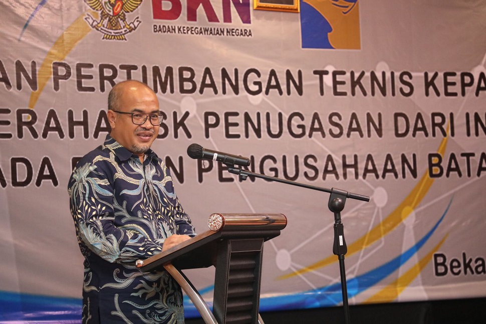 BP Batam bersama Badan Kepegawaian Negara (BKN) Republik Indonesia menggelar Rapat Koordinasi (foto : hms)