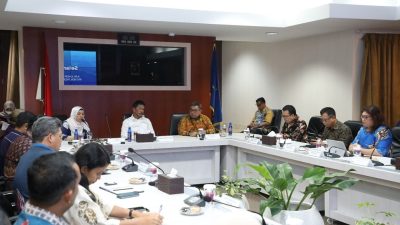 Kepala BP Batam Muhammad Rudi menerima kunjungan Konsulat Jenderal KJRI Johor Bahru Sigit S. Widianto (Foto : hms)