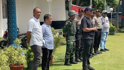 Tim sosialisasi dan verifikasi Pengembangan Rempang Eco-City saat sedan melaksanakan apel persiapan (Foto : hms)