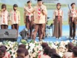 Pramuka Berkreasi, Jefridin Buka Lomba Dance Semaphore dan Yel Yel Pramuka