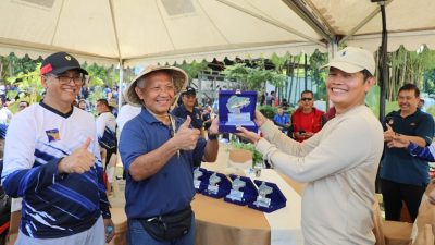 Badan Pengusahaan Batam menggelar Senam Bersama dan Lomba Mancing Mania di Kebun Edukasi Taman Rusa Sekupang (Foto : hms)