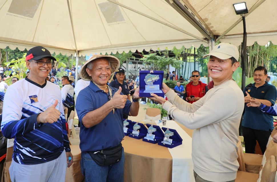 Badan Pengusahaan Batam menggelar Senam Bersama dan Lomba Mancing Mania di Kebun Edukasi Taman Rusa Sekupang (Foto : hms)