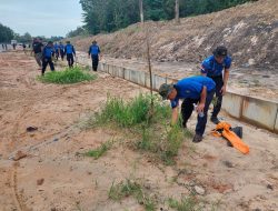Ditpam BP Batam Lakukan Pemupukan Pohon Jati Emas