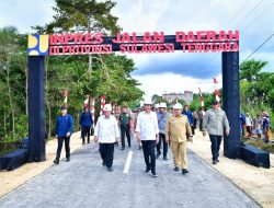 Resmikan Pelaksanaan Inpres Jalan Daerah di Sulawesi Tenggara, Presiden: Percepat Mobilitas Orang dan Logistik