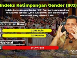 Indeks Ketimpangan Gender Kepri Turun Menjadi 0,348 Poin, Lebih Baik dari Angka Nasional