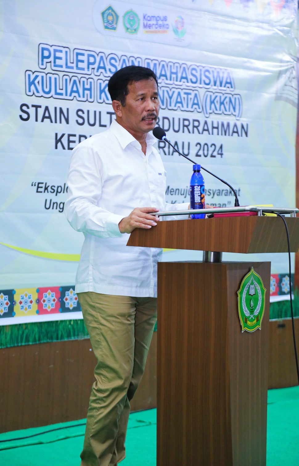 Kepala BP Batam Muhammad Rudi Menghadiri Pelepas Mahasiswa STAIN Sultan Abdurrahman Kepri untuk KKN (foto : hms)