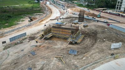 Progres Pembangunan Fly Over Sei Ladi Batam Capai 45 Persen