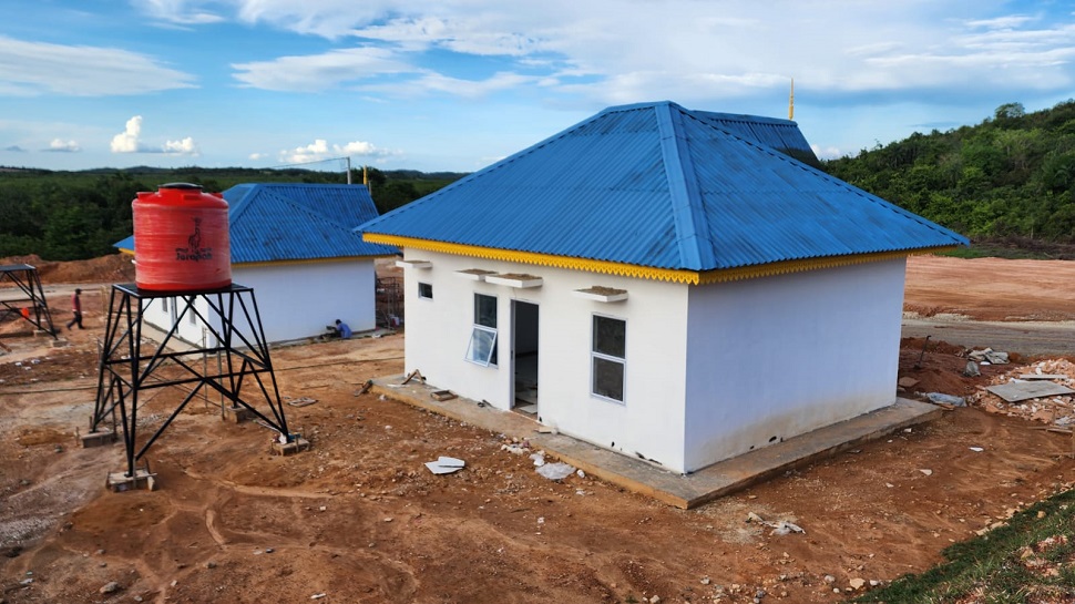 Rumah baru untuk warga terdampak Pembangunan Rempang Eco-City (Foto : hms)