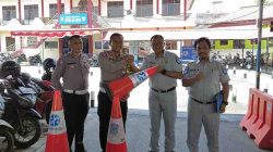 Jasa Raharja Tanjungpinang Serahkan Bantuan Traffic Cone Kepada Satlantas Polresta Tanjungpinang