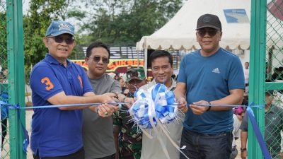 BP Batam meresmikan Lapangan Mini Soccer BIFZA 1 (foto : hms)