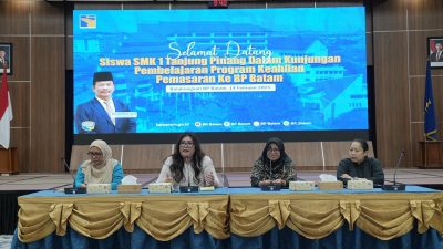 Kunjungan Pembelajaran Dari SMK Negeri 1 Tanjungpinang ke BP Batam (foto : hms)