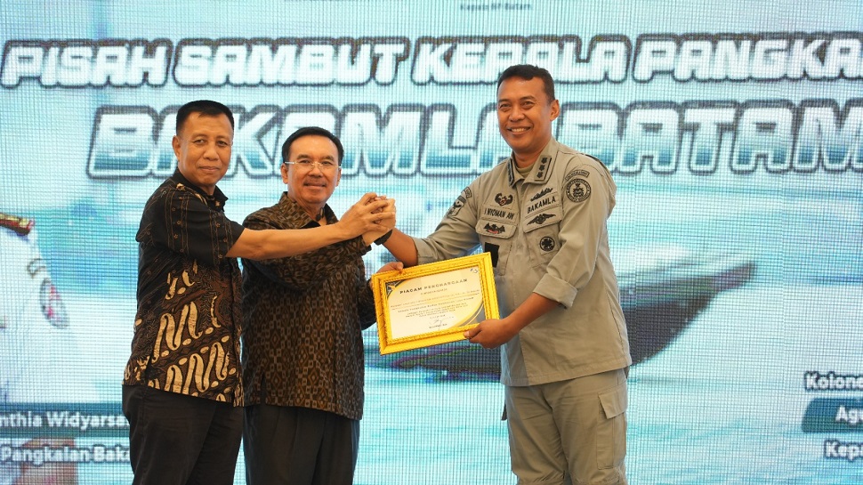 BP Batam Hadiri Pisah Sambut Kepala Bakamla Batam (foto : hms)