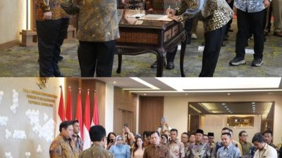 Pelantikan Wali Kota dan Wakil Wali Kota Batam Sebagai Kepala BP Batam (foto : hms)