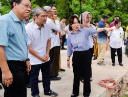 Wakil Kepala BP Batam Li Claudia Chandra Sidak Lokasi Penimbunan Sungai Permata Baloi