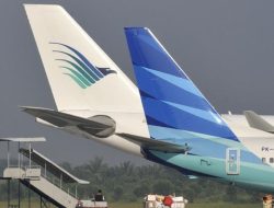 Ban Pesawat Garuda Indonesia Copot Saat Mendarat di Tanjungpinang