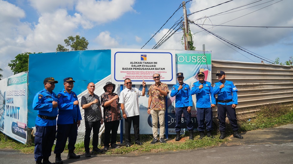 BP Batam Evaluasi Lahan Tidak Produktif (foto : hms)