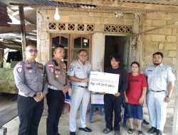 Jasa Raharja Serahkan Santunan Meninggal Dunia Korban Kecelakaan di Wacopek Bintan