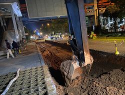 Tindaklanjuti Laporan Masyarakat, BP Batam Lakukan Perbaikan Jalan Letjen Suprapto SP Plaza